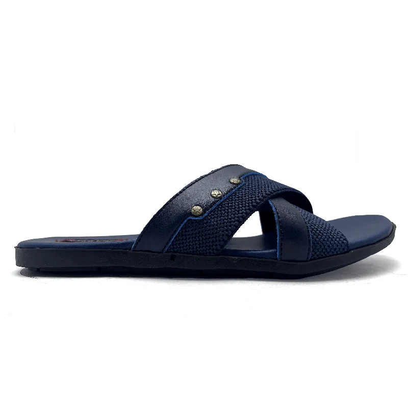 Men's slippers with a removable insole for cleaningBlue Casual Slipper