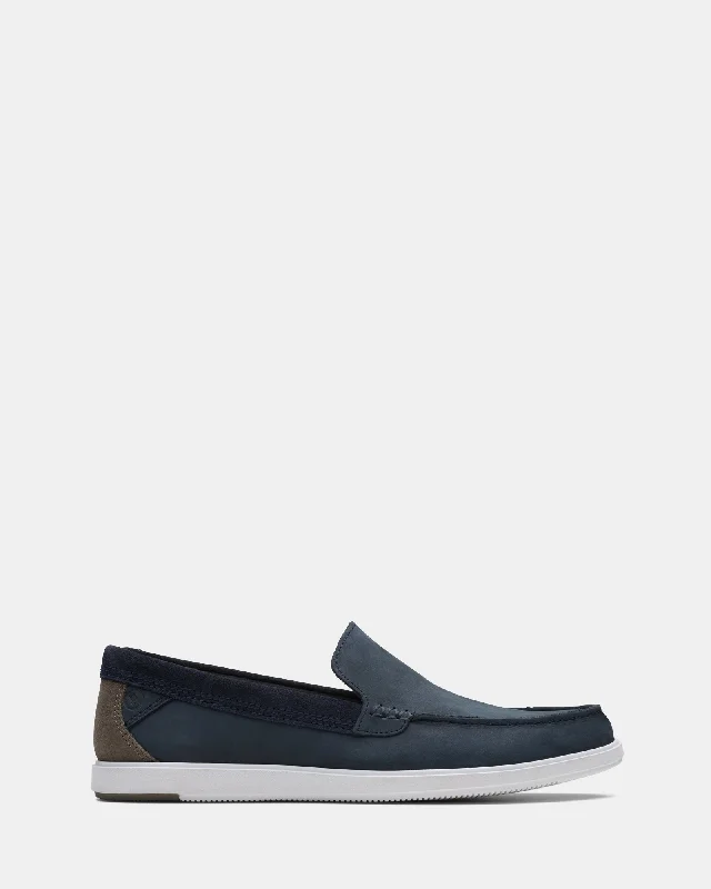 Slip - on men's loafers for easy wearBratton Loafer Navy Nubuck