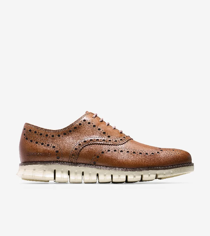 Men's Oxfords with a high - quality leather upperMen's ZERØGRAND Wingtip Oxford