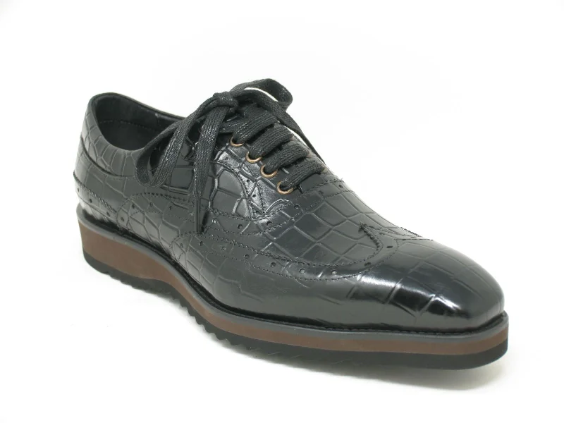 Men's Oxford shoes with a padded insole for all - day comfortCalfskin Lace-Up Oxford Black Men's Oxford shoes with a padded insole for all - day comfortCalfskin Lace-Up Oxford Black