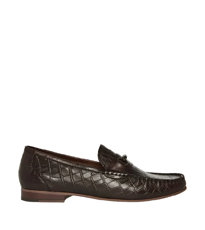 Men's loafers with a smooth leather finishCAROLINA DARK BROWN