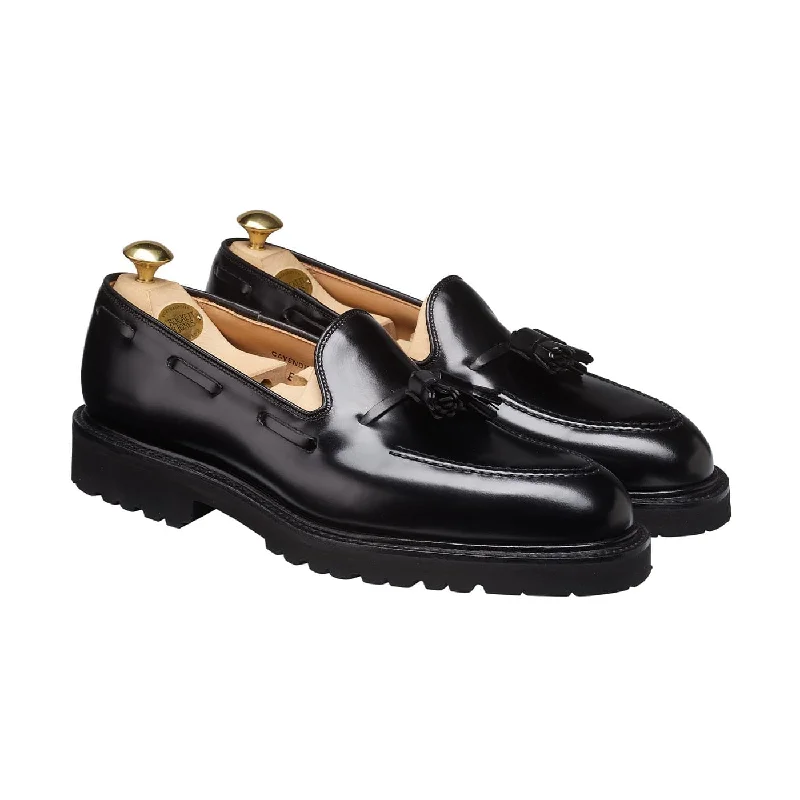 Men's loafers with a tassel front for a classic lookCavendish Black Cavalry Calf