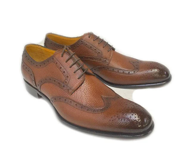 Men's Oxfords with a perforated leather strap for ventilationStyle: 6531-1233L-Tan
