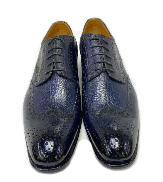 Brogue - perforated men's Oxfords for a traditional lookStyle: 6531-1233L-Navy