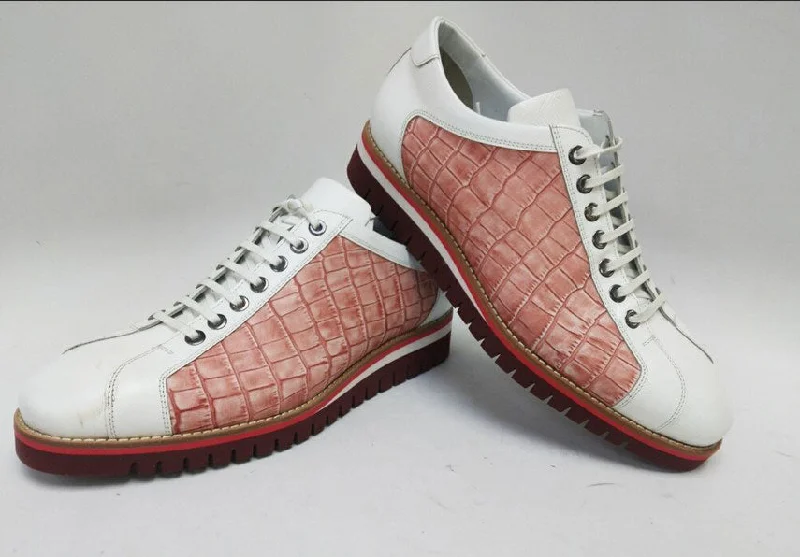 Men's leather Oxford shoes with a plain toeCorrente Printed Calfskin Lace-Up Oxford White Men's leather Oxford shoes with a plain toeCorrente Printed Calfskin Lace-Up Oxford White