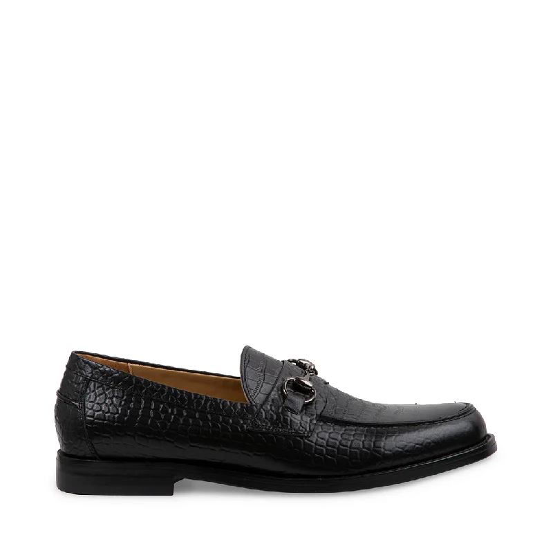 Men's loafers with a smooth leather finishDARKO BLACK LEATHER