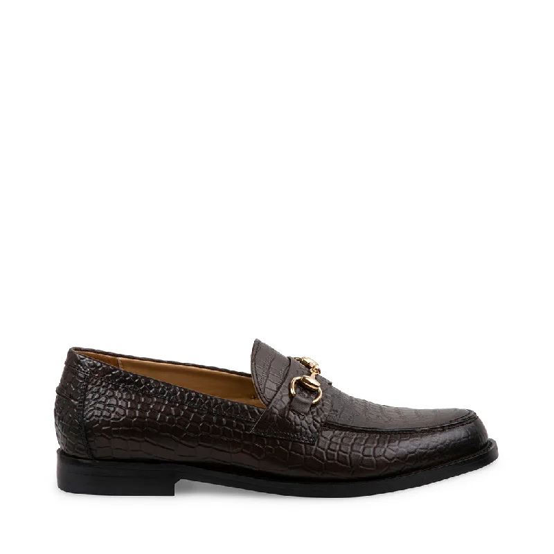 Men's leather loafers with a penny slotDARKO BROWN LEATHER