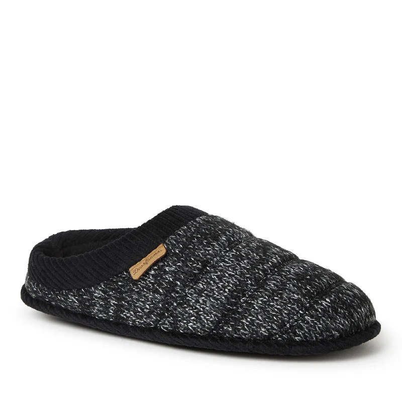 Men's slippers with a pointed toe for a stylish appearanceDearfoams Mens Asher Marled Knit Clog