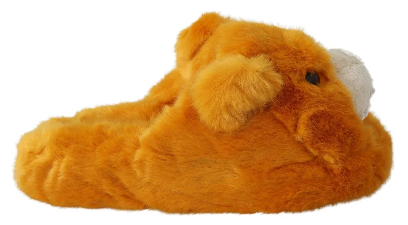 Men's slippers with a removable insole for cleaningDolce & Gabbana Sunshine  Lion Men's Slippers