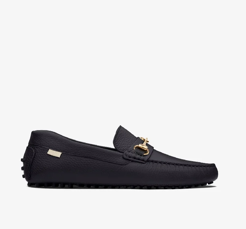 Men's loafers with a decorative buckleDriver | Black HB