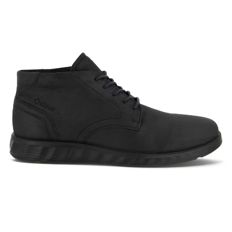 Men's Oxford shoes with a shock - absorbing insole and a leather liningEcco Men's S LITE Hybrid Bootie Black Gore-Tex Waterproof Men's Oxford shoes with a shock - absorbing insole and a leather liningEcco Men's S LITE Hybrid Bootie Black Gore-Tex Waterproof