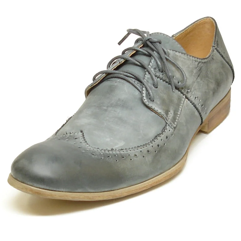 Men's Oxford shoes with a polished leather finishFiesso FI-7001 Grey Encore Oxfords Men's Oxford shoes with a polished leather finishFiesso FI-7001 Grey Encore Oxfords