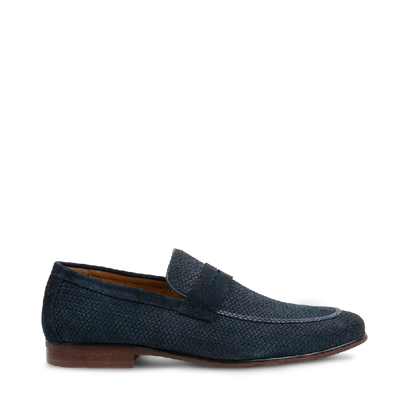 Men's loafers with a rubber sole for durabilityGALDYY BLUE SUEDE