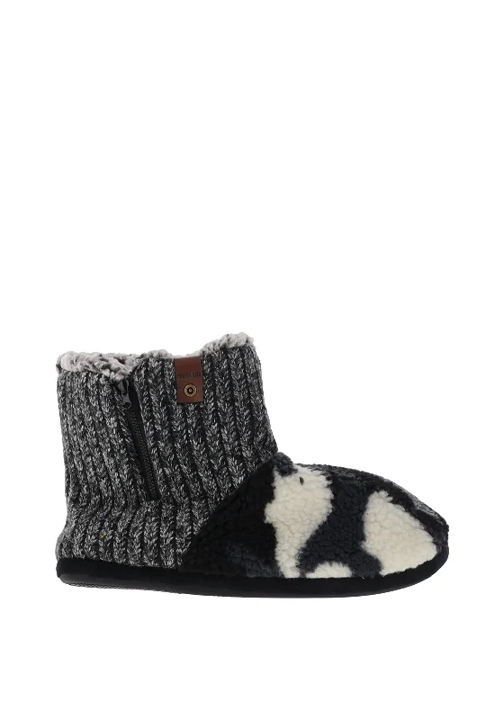 Men's slippers with a soft, flexible soleSignature Mens Chunky Knit Boot Slippers, Grey Men's slippers with a soft, flexible soleSignature Mens Chunky Knit Boot Slippers, Grey