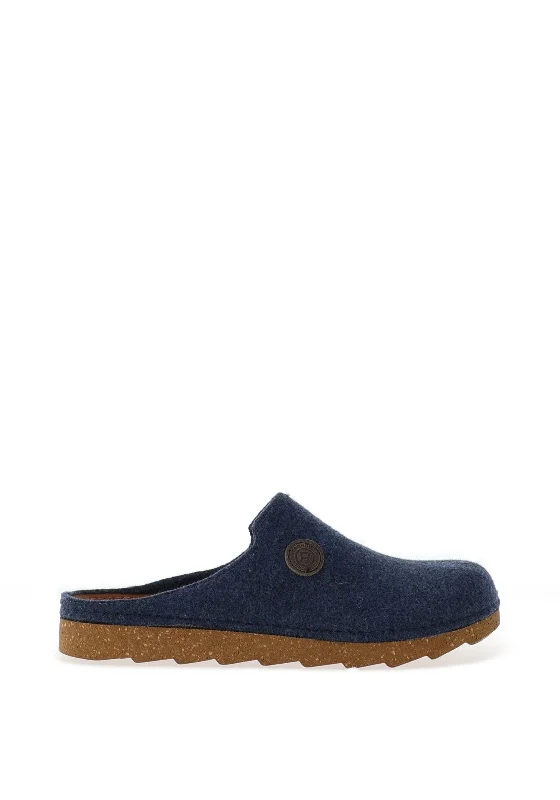 Men's slippers with a soft, flexible soleRohde Slip on Felt Mule Slippers, Ocean