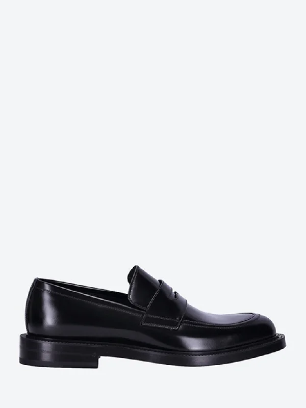 Men's loafers with a low - heeled designHenry leather loafers