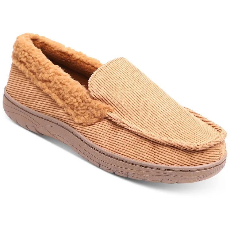 Men's slippers with a shock - absorbing midsoleHaggar Mens Venetian House Corduroy Slip On Loafer Slippers