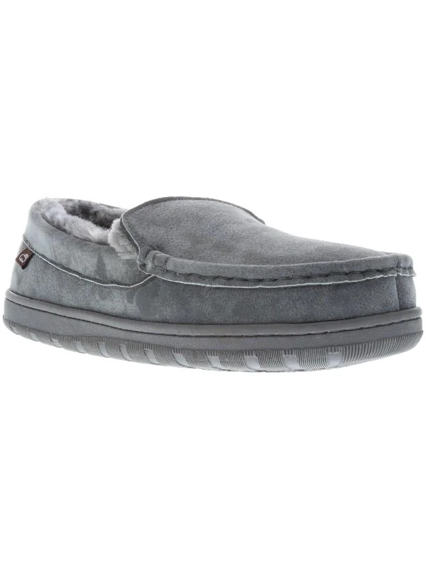 Men's slippers with a padded footbed for all - day comfortHarrison Mens Suede Moccasin Slippers