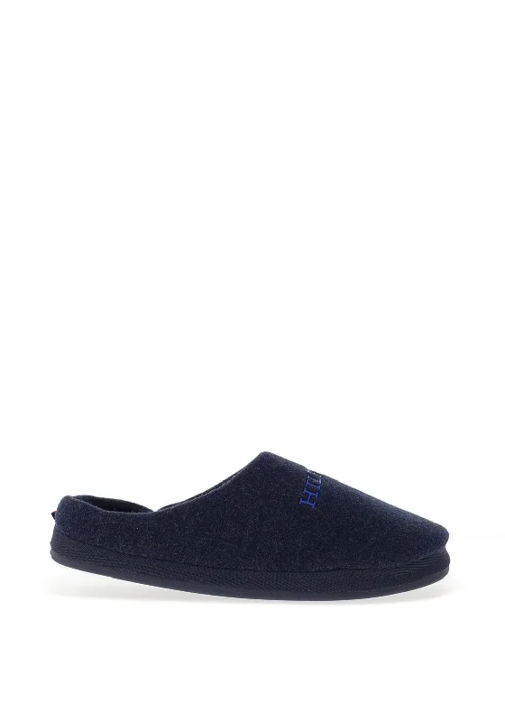 Men's slippers with a pointed toe for a stylish appearanceTommy Hilfiger Warm Felt Slipper, Desert Sky