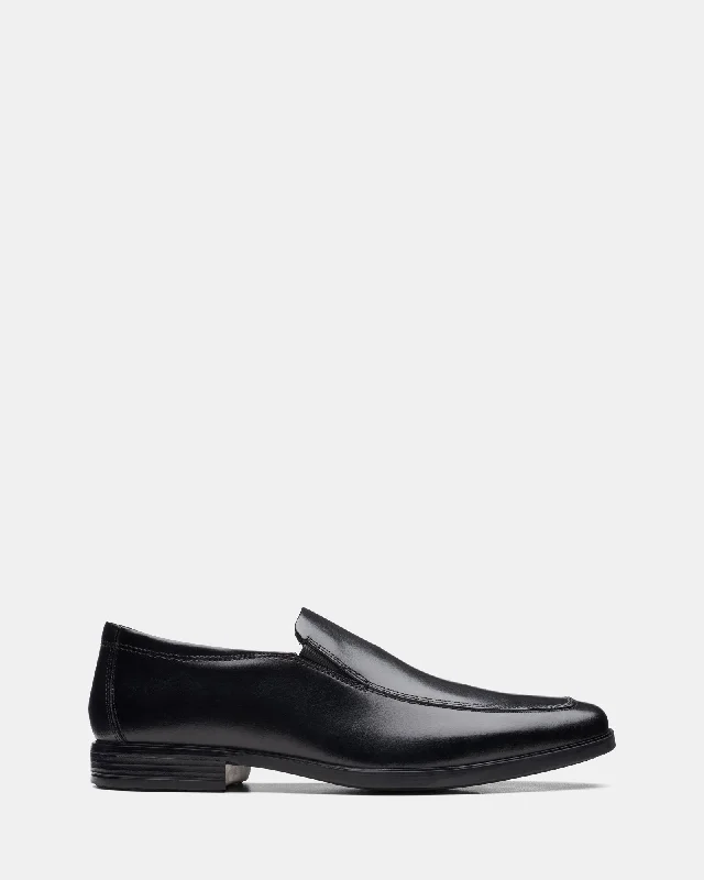 Men's loafers in a neutral color like black or brownHoward Edge Black Leather