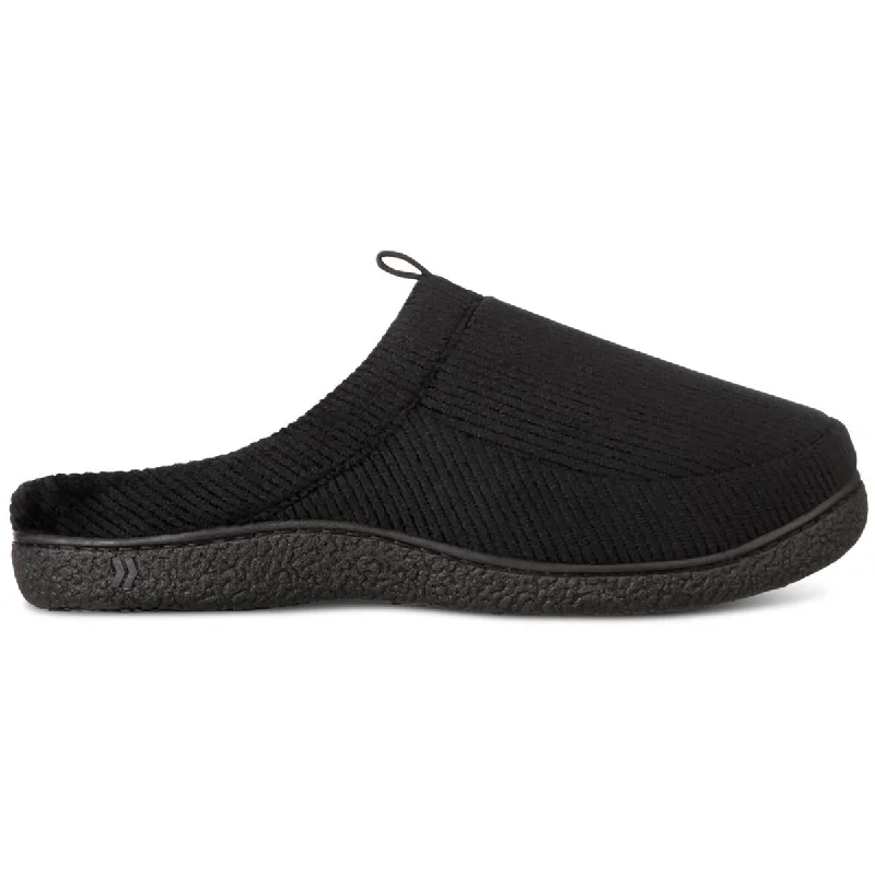 Men's slippers with a Velcro closure for easy on and offIsotoner Mens Wallace Corduroy Comfort Slide Slippers