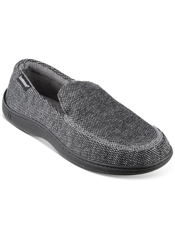 Men's slippers with a padded collar for comfortJavier Mens Memory Foam Slip On Loafer Slippers