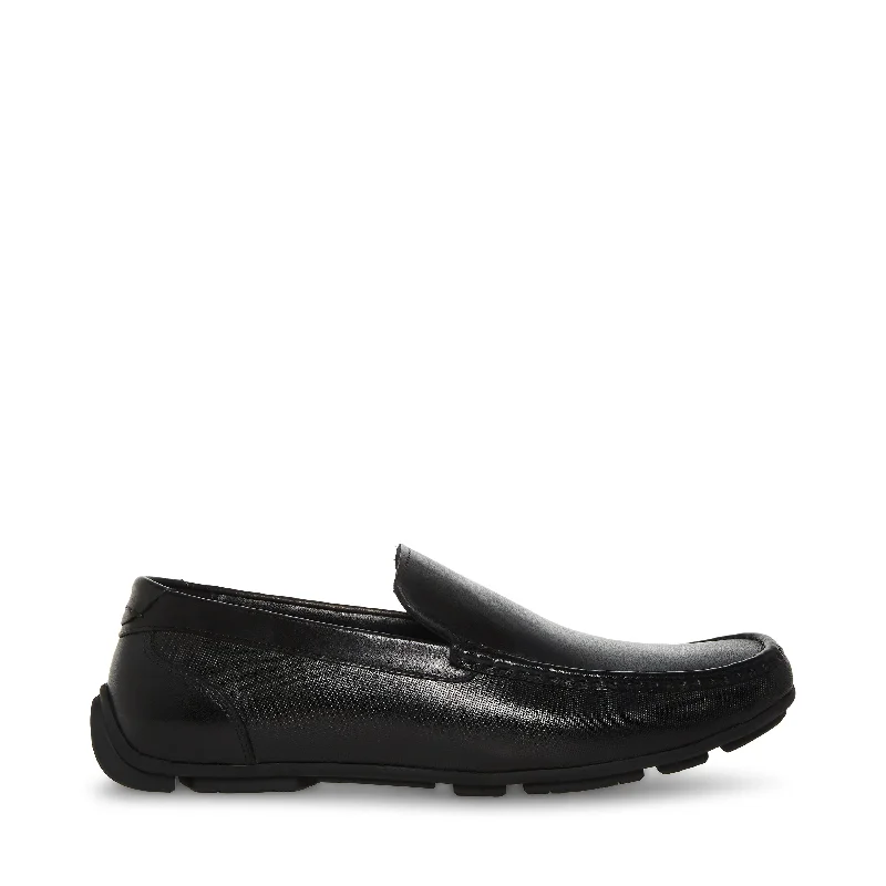 Men's loafers with a memory foam insoleKALLE BLACK LEATHER