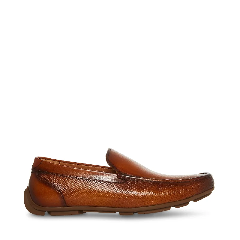 Men's loafers with a stretchy side panel for a better fitKALLE COGNAC LEATHER