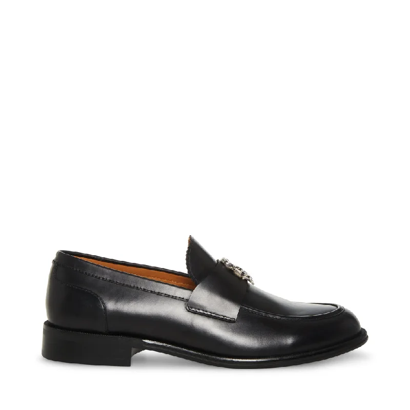 Men's loafers with a contrast stitching detailLandford Casual Shoe BLACK LEATHER