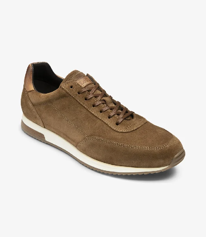 Men's casual shoes with a soft insole for cushioningLOAKE  Bannister -Suede Sneakers -Tan Suede