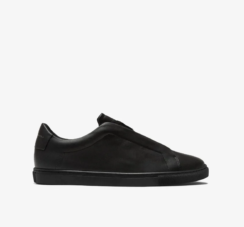 Men's loafers with a low - heeled designLow 1 Laceless | Jet Black