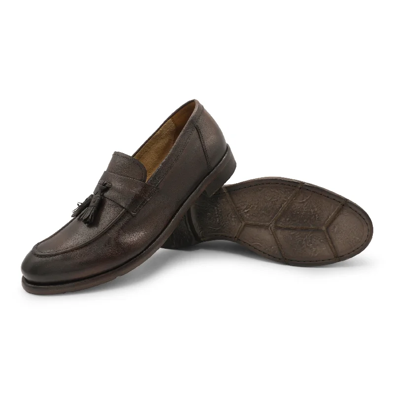 Men's loafers with a contrast stitching detailM905 - Mocassino Faggio