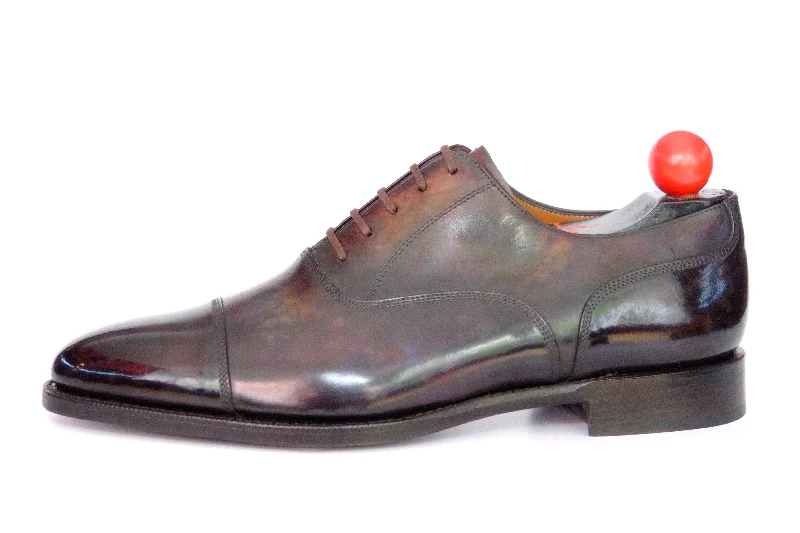Men's Oxford shoes with a decorative inlay on the toePatina Venus - MTO - Magnolia