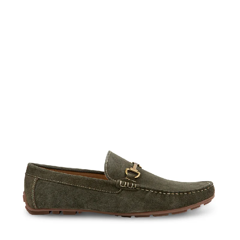 Men's loafers with a decorative buckleMAURIE GREEN SUEDE