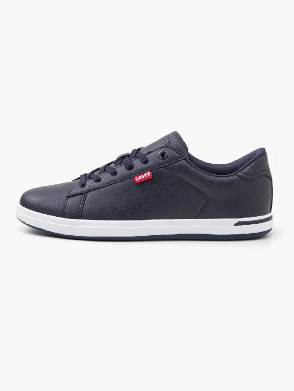 Men's casual shoes with a logo patch on the tongueMen's Aart Blue Shoes