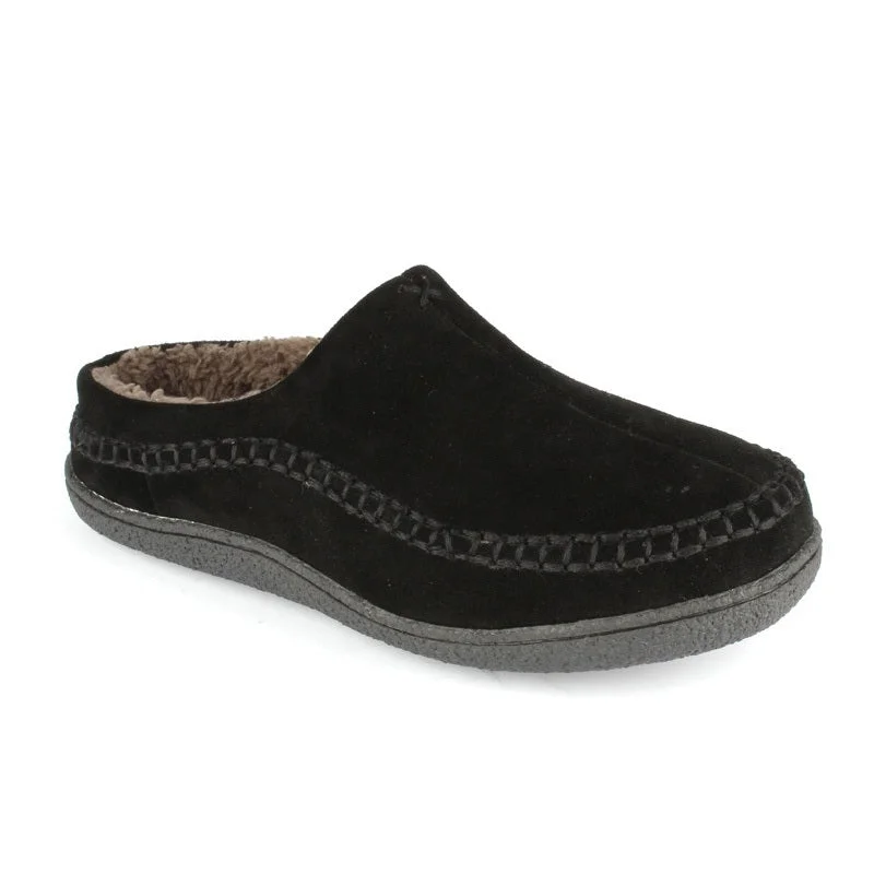 Men's slippers with a stretchy side panel for a better fitMens Steve Suede Slipper