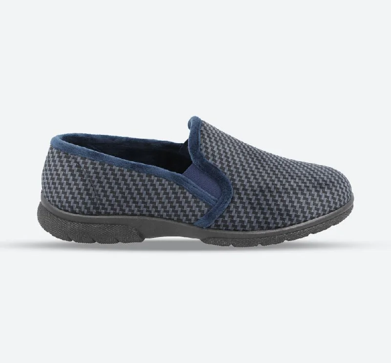 Men's slippers with a memory foam insoleMen's Wide Fit DB Glen Slippers