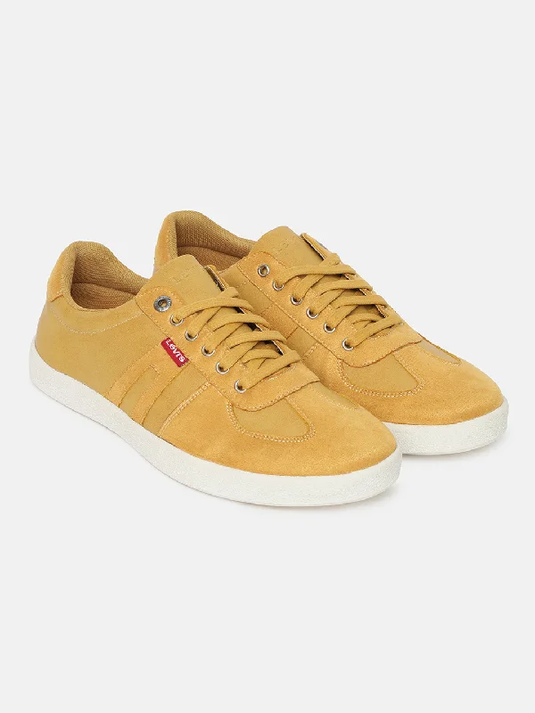 Men's casual shoes with a soft insole for cushioningMen's Yellow Shoes