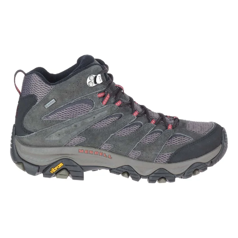 Men's Oxford shoes with a smooth leather upper and a leather soleMerrell Men's Moab 3 Mid Belluga Gore-Tex Waterproof Men's Oxford shoes with a smooth leather upper and a leather soleMerrell Men's Moab 3 Mid Belluga Gore-Tex Waterproof