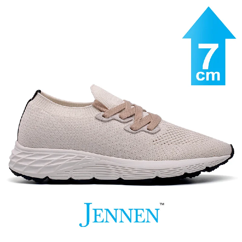 Leather men's casual shoes with a scuffed finishMr. Palma 7cm | 2.8 inches Lightweight Elevated Running Style Men's Sneakers