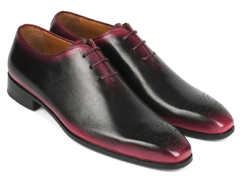 Men's Oxfords with a contrast stitching on the weltPaul Parkman Black & Red Men's Oxford Shoes (ID#KR254-01-83) Men's Oxfords with a contrast stitching on the weltPaul Parkman Black & Red Men's Oxford Shoes (ID#KR254-01-83)