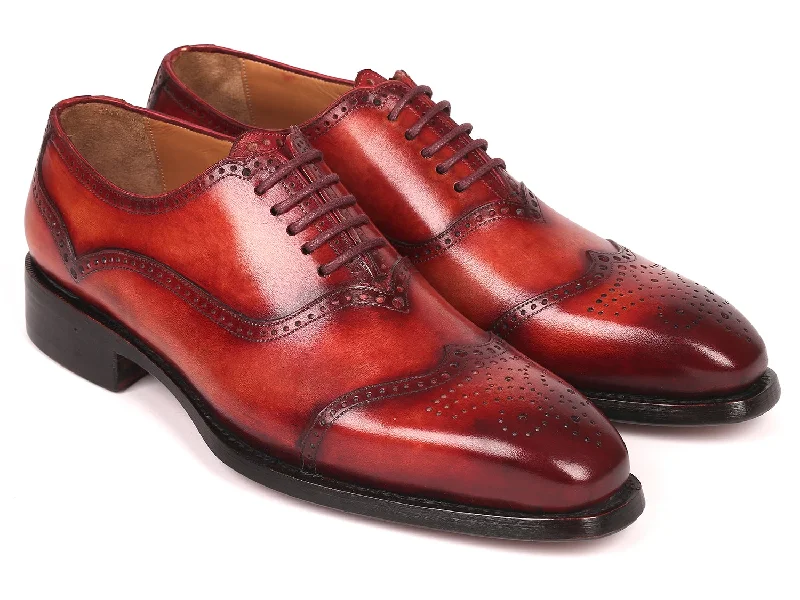 Men's Oxfords with a contrast stitching on the weltPaul Parkman Men's Goodyear Welted Oxford Shoes Reddish Brown (ID#094-RDH) Men's Oxfords with a contrast stitching on the weltPaul Parkman Men's Goodyear Welted Oxford Shoes Reddish Brown (ID#094-RDH)