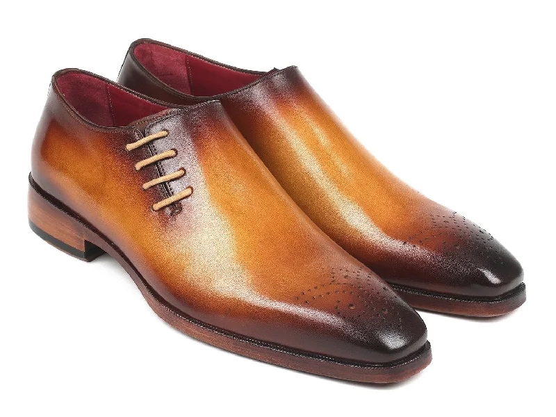 Men's Oxfords with a lace - up closure and a narrow fitPaul Parkman Side Lace Oxfords Brown & Camel (ID#927F64) Men's Oxfords with a lace - up closure and a narrow fitPaul Parkman Side Lace Oxfords Brown & Camel (ID#927F64)