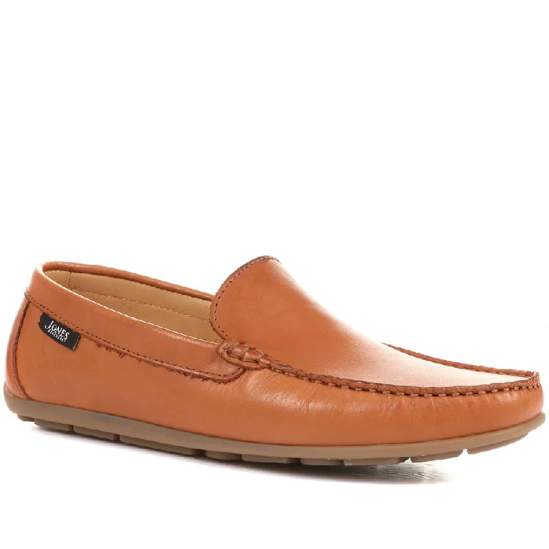 Men's casual shoes with a contrast sole colorPearce Slip-On Leather Moccasins - PEARCE / 322 025