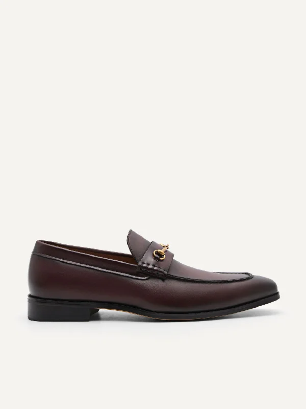 Men's loafers with a leather lining for comfortLeather Horsebit Loafer