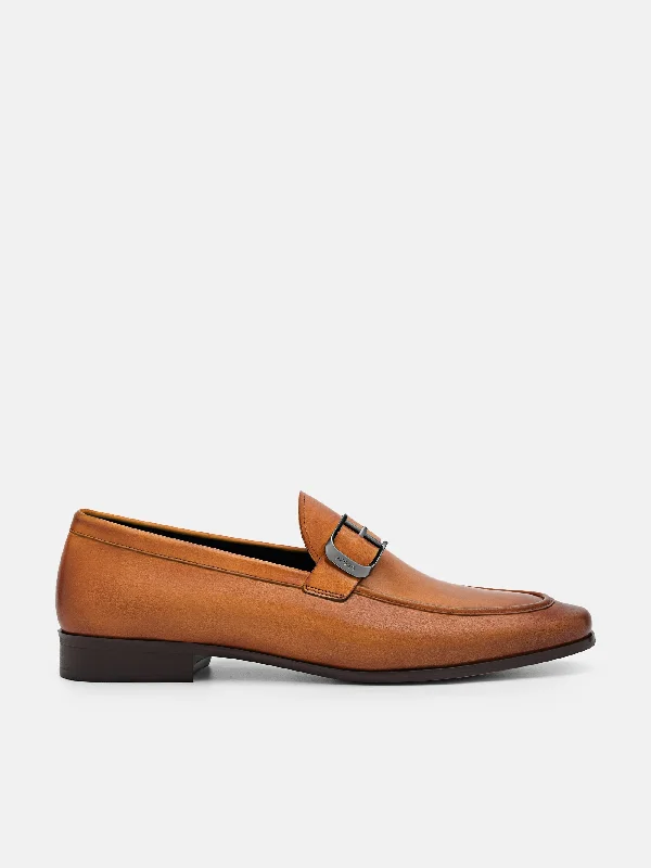 Men's loafers with a pointed toe for a stylish appearanceHelix Leather Loafers