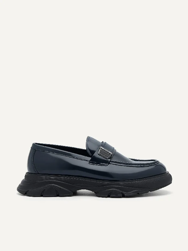 Men's loafers with a perforated leather upper for ventilationHybrix Leather Loafers