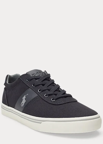 Men's casual shoes with a padded heel for comfortPolo Ralph Lauren-Hanford Canvas Sneakers - Dark Carbon Grey