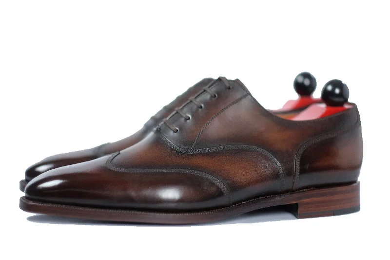 Men's Oxfords with a high - quality leather upperPatina Antique Brown - MTO - Pullman Men's Oxfords with a high - quality leather upperPatina Antique Brown - MTO - Pullman