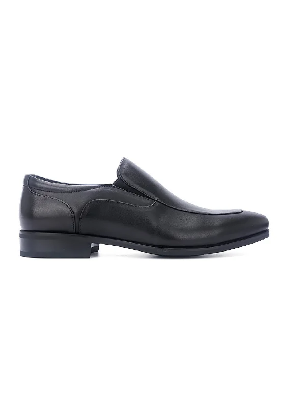 Men's loafers with a smooth leather finishRad Russel Comfit Slip-on - Black